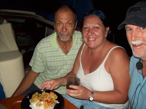 First night on board our new yacht