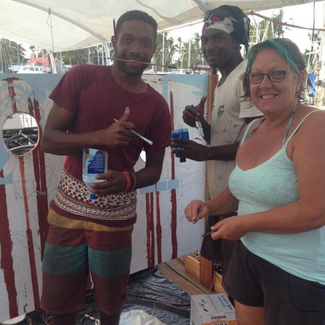 Starting work on the painting