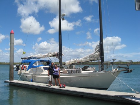 18 days after leaving American Samoa we entered Australia at Bundaberg to pass through customs & quarantine. 