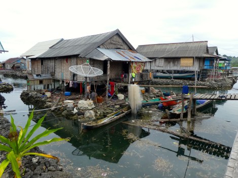 house with satellite dish