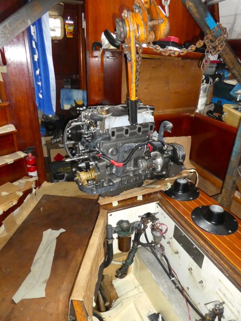 engine out again to re postion the engine mounts