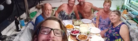 Fun evenings with Del & Craig, Ben & Sari