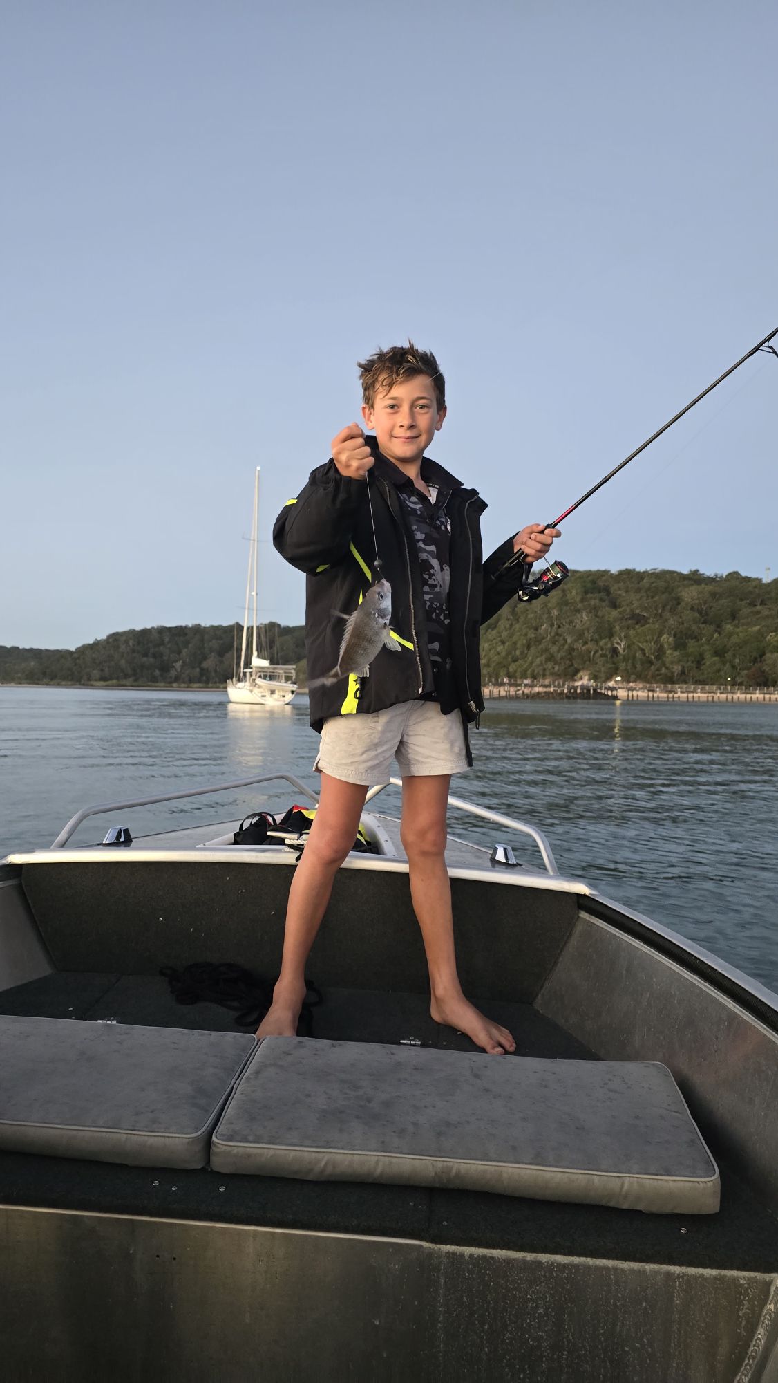 Maxy caught lots of fish, but most ended up back in the water as undersized